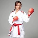 Кімоно SMAI INAZUMA GI з червоною вишивкою на плечах