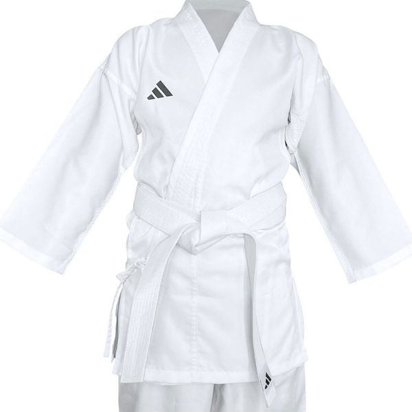 Біле кімоно Adidas K150 для початківців із поясом у комплекті