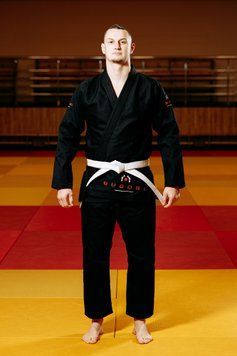 Чорне чоловіче кімоно для джиу-джитсу (BJJ) TM BUDOGI 340011 фото