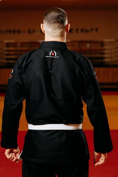 Чорне чоловіче кімоно для джиу-джитсу (BJJ) TM BUDOGI 340011 фото