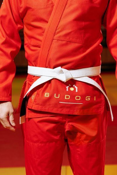 Червоне чоловіче кімоно для джиу-джитсу (BJJ) TM BUDOGI 03011 фото