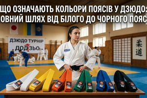 Що означають кольори поясів у дзюдо: повний шлях від білого до чорного поясу фото