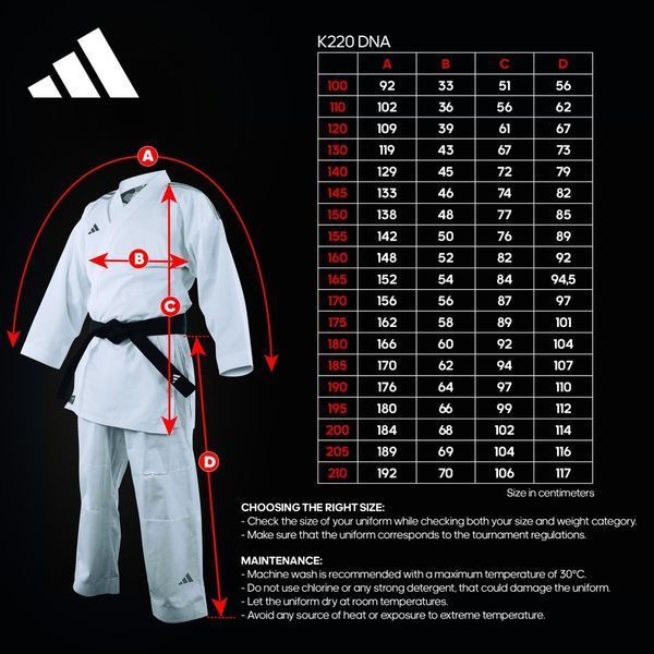 Комплект кімоно Adidas Fighter Slim Fit WKF (2 куртки + 1 штани) &mdash; Aka & Ao (червоні та сині смуги), PrimeGreen ADI-FIGHT-SLIM-SET-155 фото