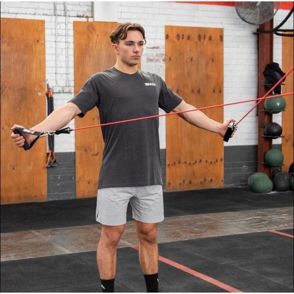 Набір трубчастих еспандерів SMAI Resistance Tube Trainer (10 гумок + аксесуари). SMAI-RES-TUBE-SET фото