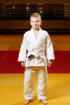 Дитяче кімоно для джиу-джитсу (BJJ) TM BUDOGI &mdash; Біле (Pearl Weave 350 г/м&sup2;) 6570098 фото