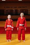 Червоне дитяче кімоно для джиу-джитсу (BJJ) TM BUDOGI для дівчаток 600889 фото