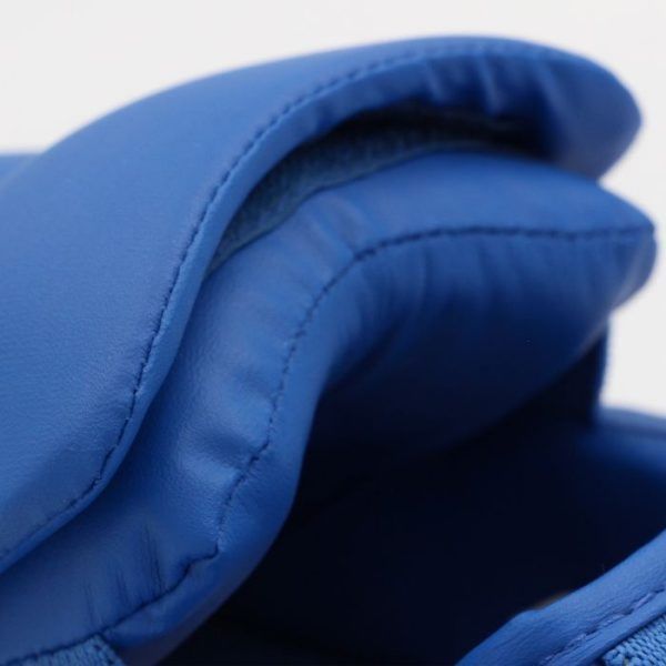 Захист гомілки та стопи Adidas WKF &mdash; синій, знімна стопа, удароміцна піна ADI-SS-WKF-BLU-S фото