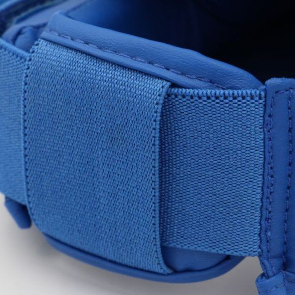 Захист гомілки та стопи Adidas WKF &mdash; синій, знімна стопа, удароміцна піна ADI-SS-WKF-BLU-S фото