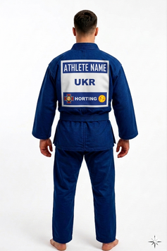 Бекнамбер Хортинг UKR ATHLETE NAME з емблемою