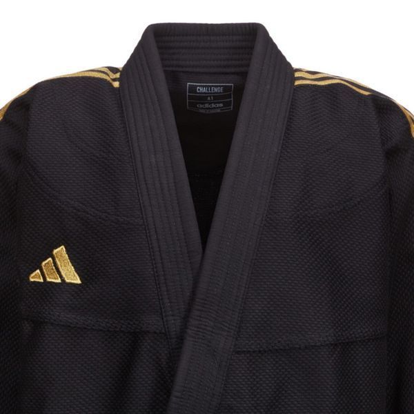 Чорне кімоно (Гі) для BJJ Adidas Challenge Black/Gold 2288009 фото