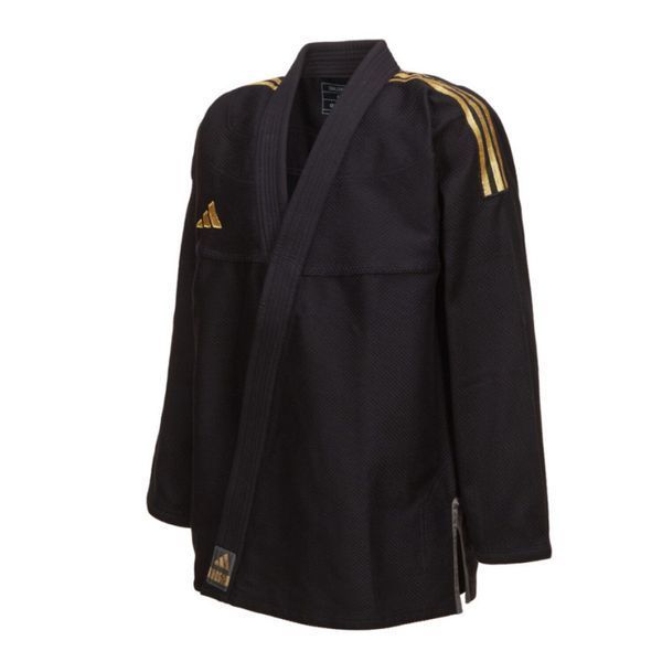 Чорне кімоно (Гі) для BJJ Adidas Challenge Black/Gold 2288009 фото