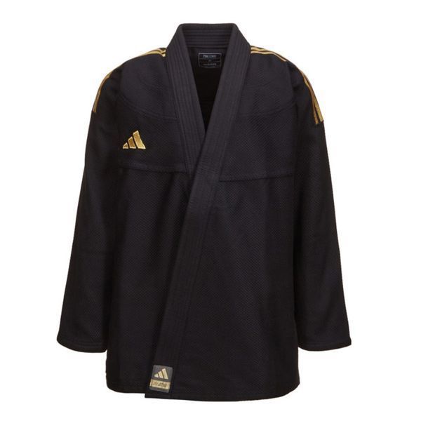 Чорне кімоно (Гі) для BJJ Adidas Challenge Black/Gold 2288009 фото
